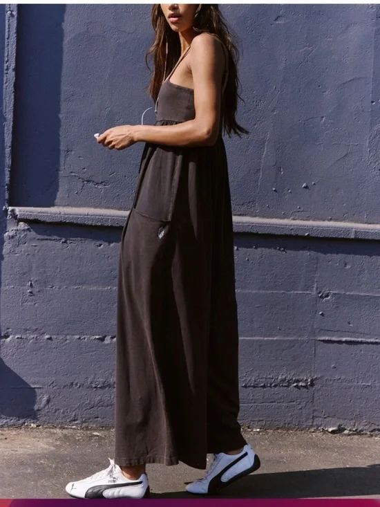 FP Movement Hot Shot Strappy Onesie in Black sz L NWT $80R - Picture 2 of 7